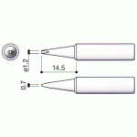 Hakko T18-D12 FX888 1.2mm Chisel Soldering Tip