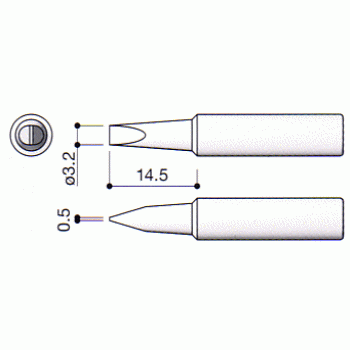 Hakko T18-D32 FX888 3.2mm Chisel Soldering Tip