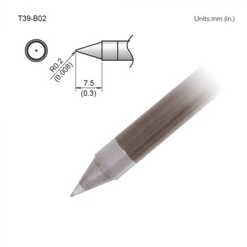 Hakko T39-B02 FX971 0.2mm Conical Soldering Tip 