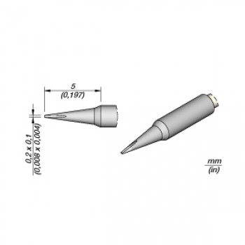 JBC C105-116 Cartridge Tip Chisel 0.2 x 0.1mm