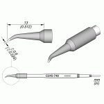 JBC C245-748 Cartridge Tip Bent Conical 0.6mm