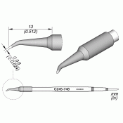 JBC C245-748 Cartridge Tip Bent Conical 0.6mm