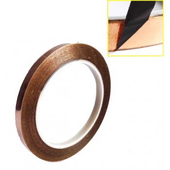 Archs Black Back Copper Foil Tape 1/4" (6.4mm) x 50m