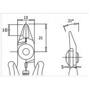 Piergiacomi TR5000R Flush Cut Side Cutters 12awg (2.0mm)