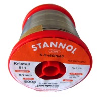 Stannol Solder Wire 60/40 Crystal 511 0.71mm 500gm