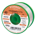 Stannol SAC305 Crystal 511 Lead Free Solder Wire 0.5mm 250gm