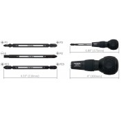 Vessel 220W-3 Ball Grip Screwdriver Set 3pc